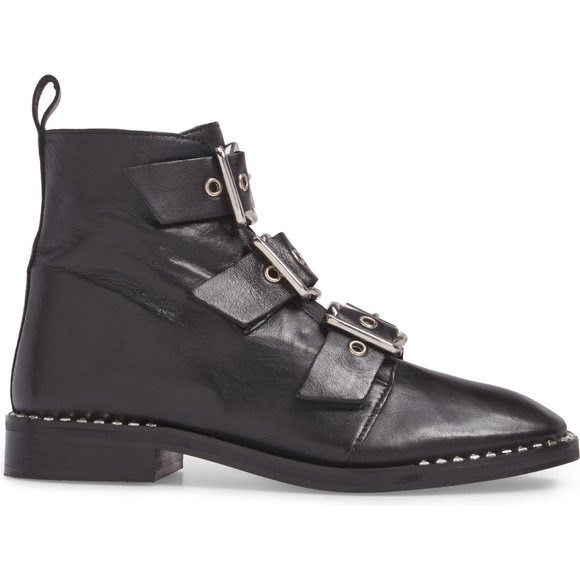 Buckle Ankle Boots -100% Leather Sheep. - Picture 5 of 6